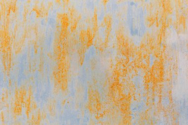 Eski mavi paslı demir arka plan.