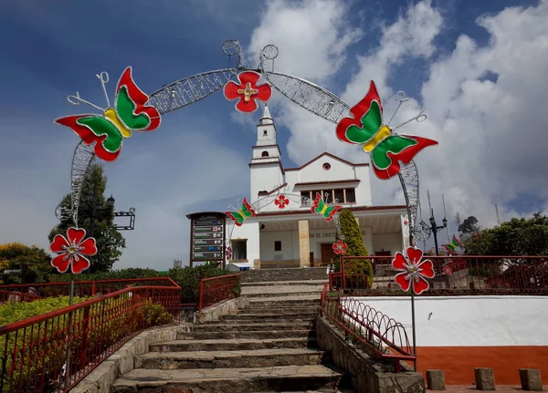 Monserrate 성소, 보고타, 콜롬비아 스톡 사진