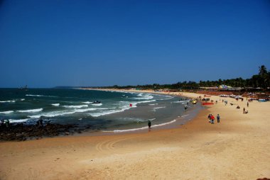 Sinquerim beach in Candolim, Goa, India clipart