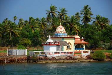 Bir Hindu Tapınağı'Candolim, Goa, Hindistan