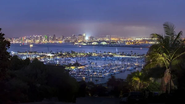 San Diego Hafen und Innenstadt mit Panoramablick — Stockfoto