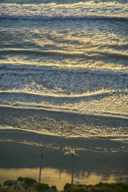 San Diego sahil hattı 3 kişi ile