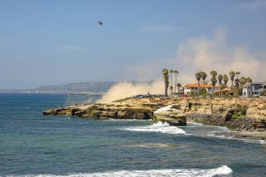 Bize uçuş noktası Loma California sahil güvenlik helikopteri