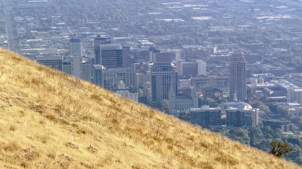 Panorama Zicht op Salt Lake City, Utah — Stockfoto