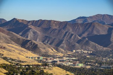 Salt Lake City gündüz güneşinin manzarası