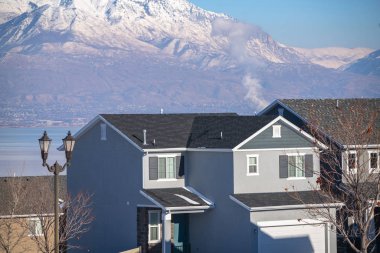 Geleneksel Amerikan evi. Utah 'ta soğuk hava