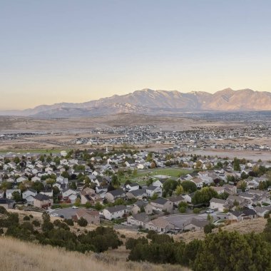 Gün doğumunda Utah Vadisi 'nin kare görüntüsü
