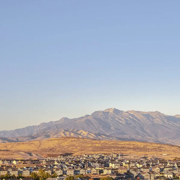 Πλατεία Θέα πάνω από την Utah Valley κατά την ανατολή — Φωτογραφία Αρχείου