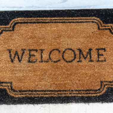 Fotoğraf kare çerçeve dikdörtgen siyah ve kahverengi paspas. Merkeze hoş geldiniz.