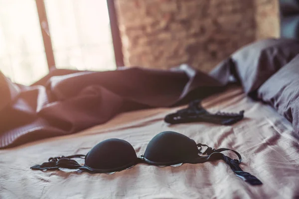 Lingerie on bed — Stock Photo, Image