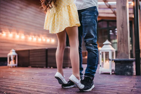 Papà con figlia — Foto Stock