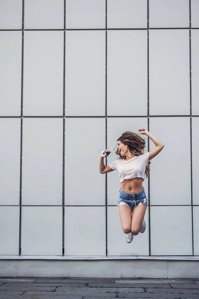 Beautiful teenager having fun — Stock Photo, Image