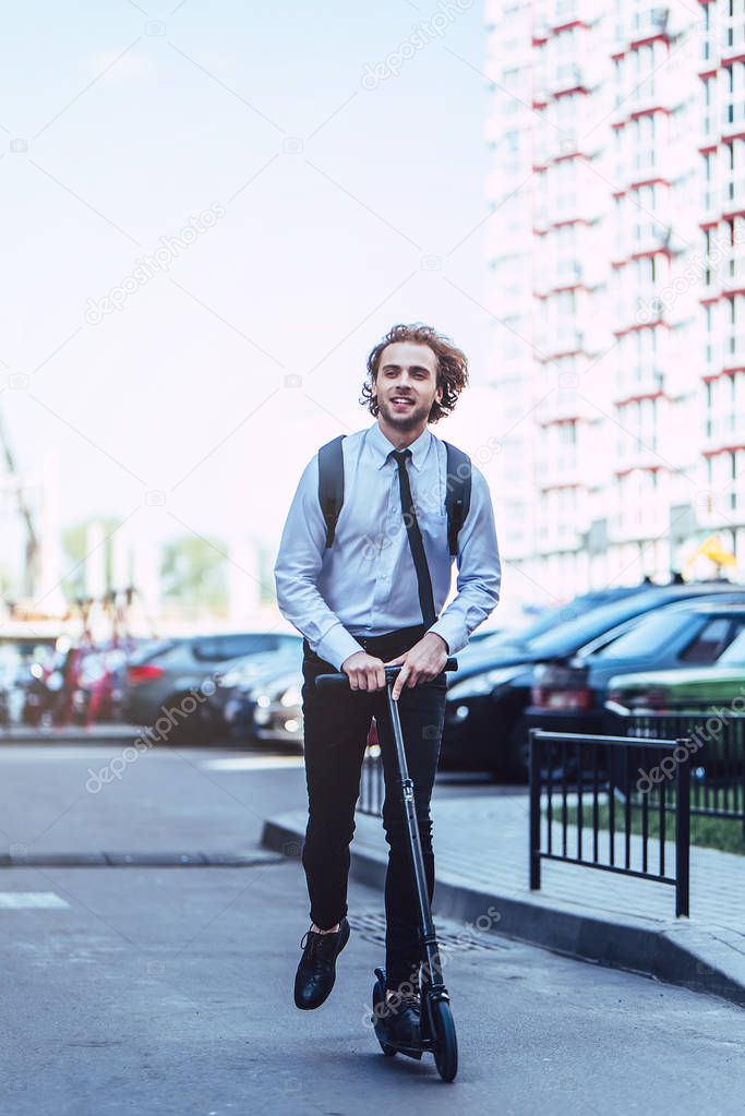 Businessman on street