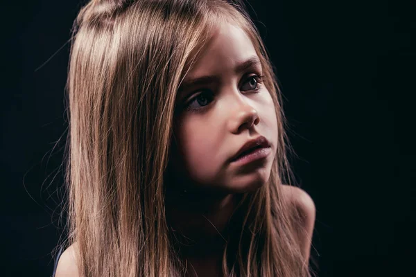 Little girl isolated — Stock Photo, Image