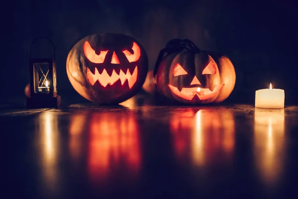 Calabazas de halloween de miedo — Foto de Stock