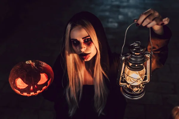 Halloween czarny czarownica — Zdjęcie stockowe