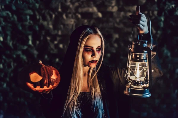 Halloween czarny czarownica — Zdjęcie stockowe