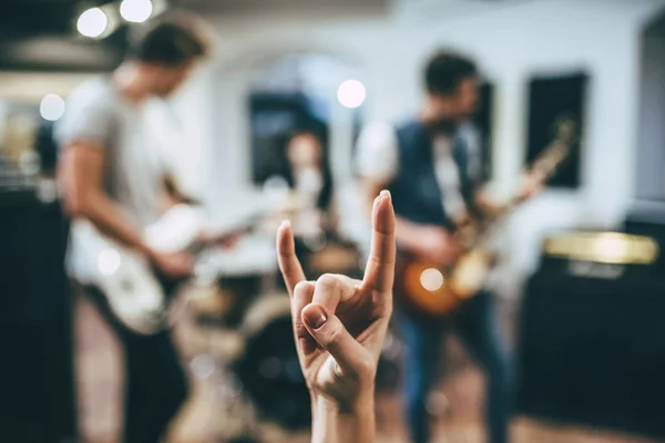 Repetición de banda musical — Foto de Stock