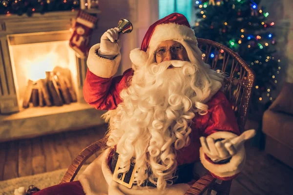 Santa Claus in his residence — Stock Photo, Image