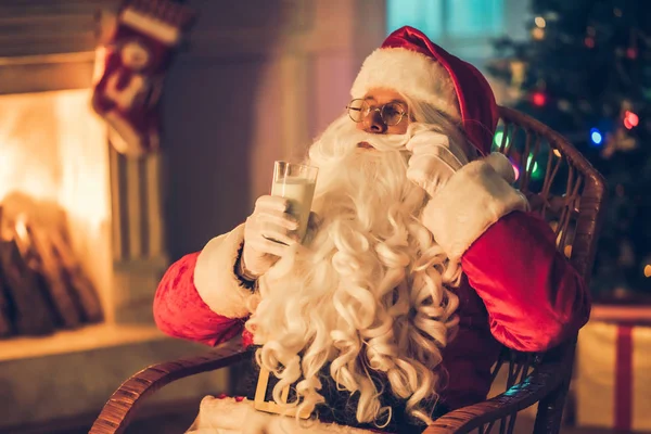 Santa Claus in his residence — Stock Photo, Image