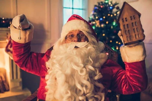 Santa Claus in his residence — Stock Photo, Image