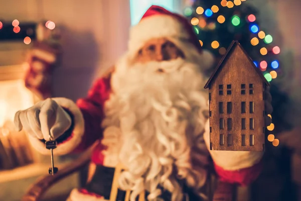 Weihnachtsmann in seiner Residenz — Stockfoto