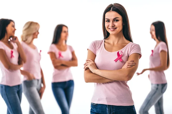 Conștientizarea cancerului de sân — Fotografie, imagine de stoc