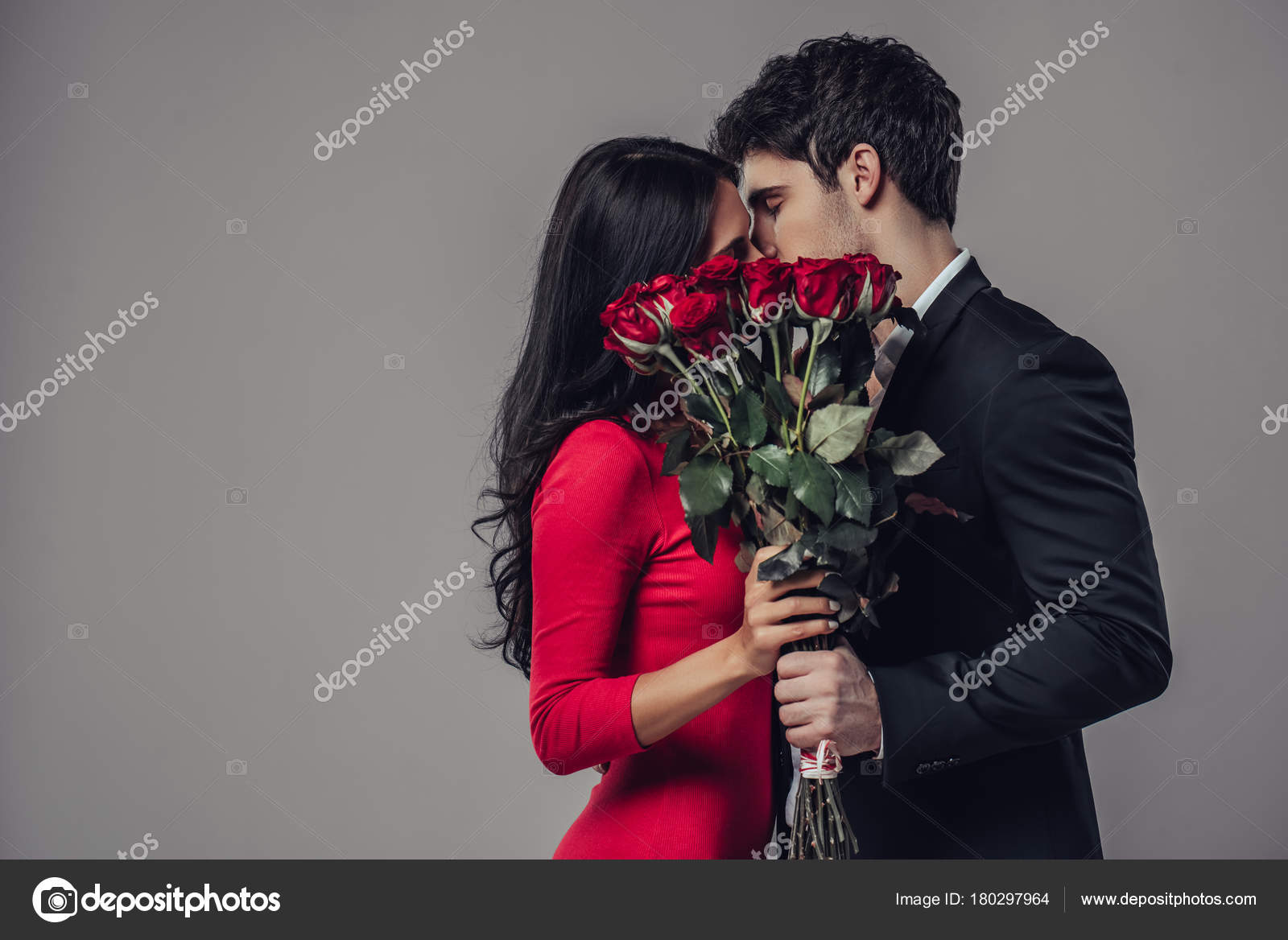 Beautiful romantic couple isolated Stock Photo by ©4pmphoto@gmail ...