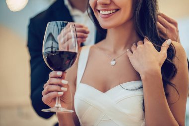 restoranda Romantik Çift