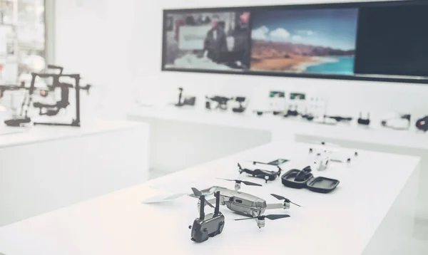 Modern devices in quadcopter store