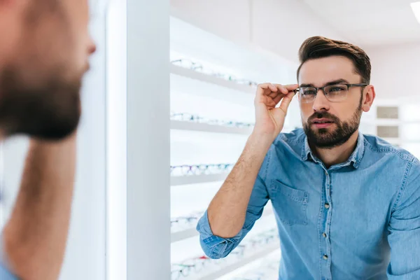 Patient in ophthalmology clinic