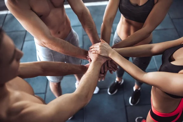 Group training in gym