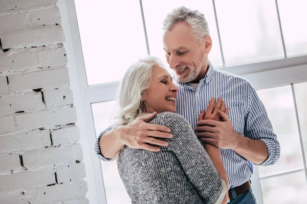 Senior couple at home — Stock Photo, Image