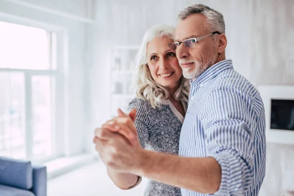 Senior couple at home