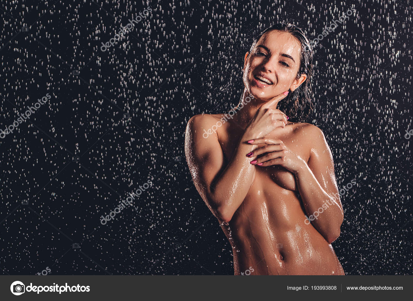 Sexy Woman In Shower