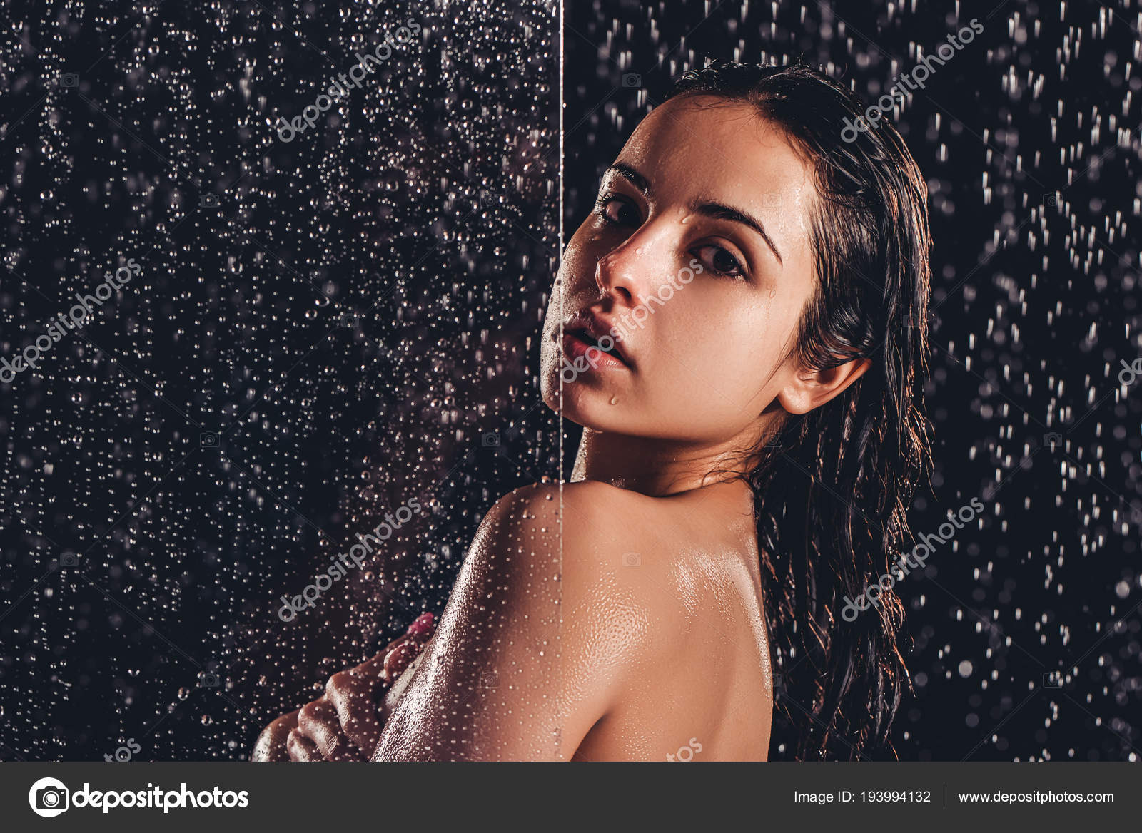 sexy black girl shower