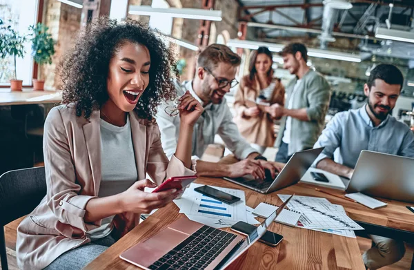 Young business people in office