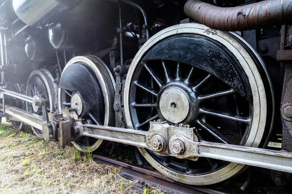 Ruedas de locomotora de vapor . —  Fotos de Stock