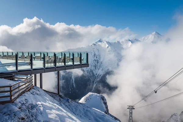 Ski resort Samnaun in Switzerland, — Stock fotografie