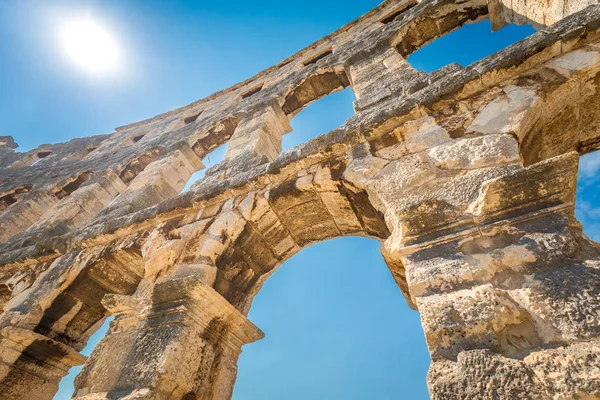 Pula Roma arenada detay. — Stok fotoğraf