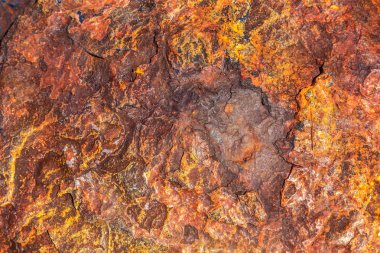 Derin aşınmış demir.