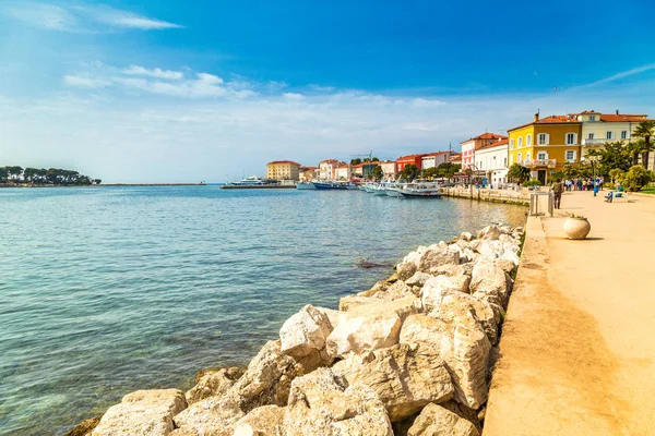stock image Porec town and harbor on Adriatic sea in Croatia.