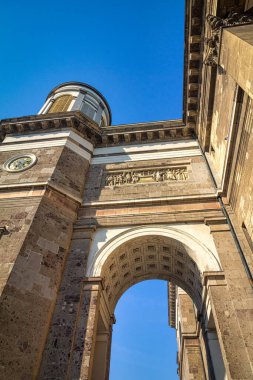 Macaristan 'ın Esztergom Bazilikası manzarası.