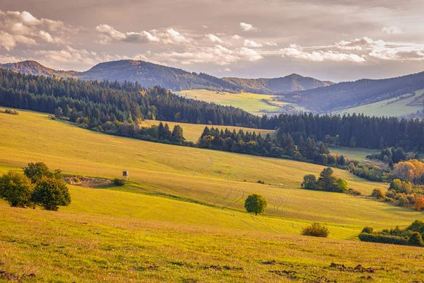 秋の農村風景 国立自然保護区スロバキア スロバキア — ストック写真
