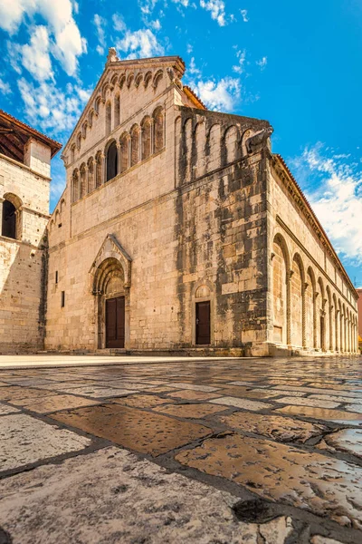 Kerk Van Chrysogonus Het Historische Centrum Van Stad Zadar Aan — Stockfoto