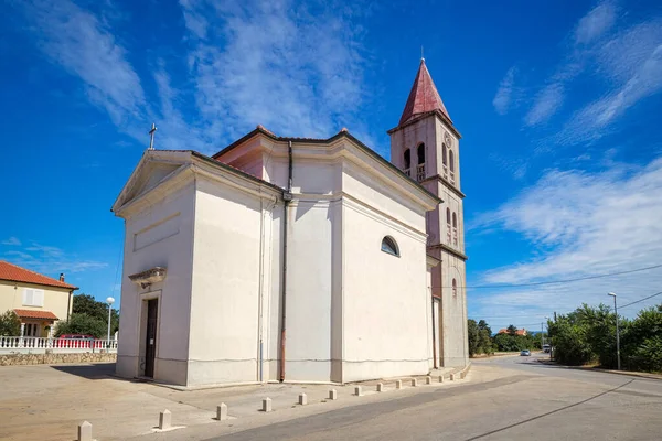 Kerk Privlaka Dorp Provincie Zadar Van Kroatië Europa — Stockfoto
