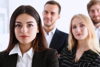 Ekip iş ekip grup portre çalışması