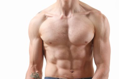 Güçlü erkekler basın sayesinde diyet ve sürekli eğitim