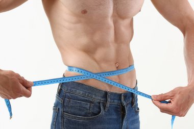 Adam bir diyet sayesinde kilo ve basına pompalanan