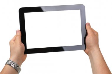 Hoding siyah tablet çerçeve el dostum